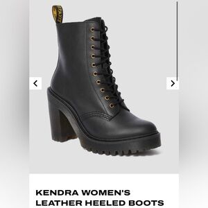 Dr. Martens Kendra Black Lace-Up Women's Boots